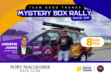 <div><b>Team Good Thanks Mystery Box Rally Race Day</b></div><div><b>Sunday 8th February 2026</b></div>