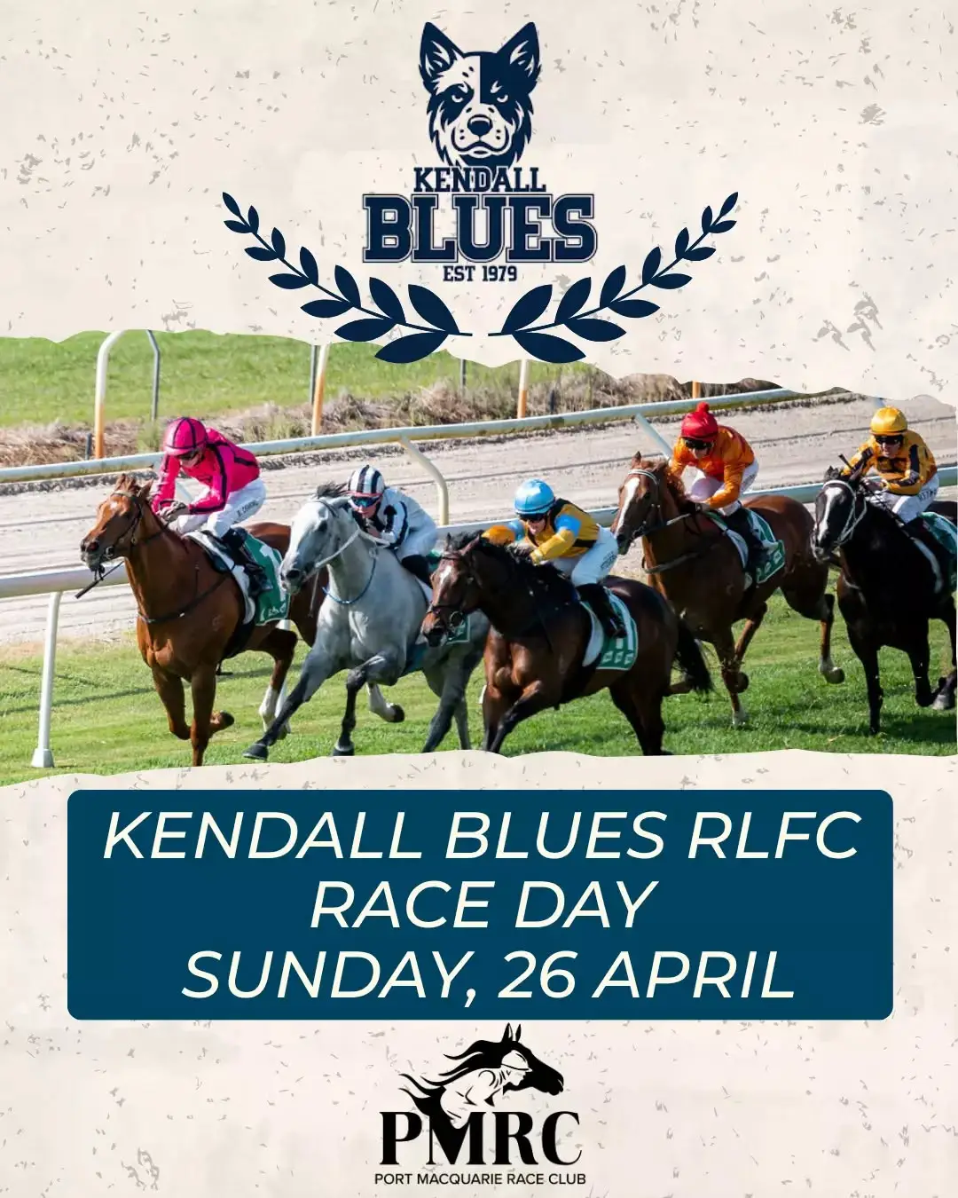 Kendal Blues Race Day – April 26 

Get ready for a fantastic day of live racing and great entertainment at Port Macquarie Race Club!

Bring your friends, soak up the atmosphere, and enjoy a day full of excitement great vibes and racing action.

Mark your calendar – this is one race day you won’t want to miss!
