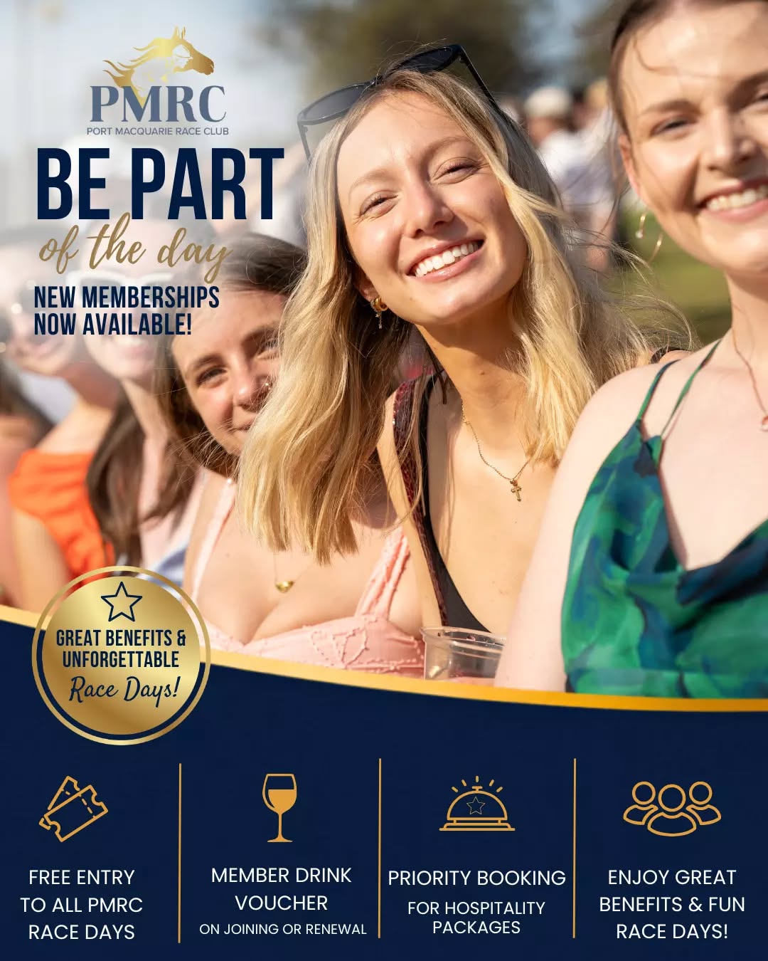 Be part of the day at Port Macquarie Race Club 🏇 
Enjoy exclusive member benefits, race day experiences and a great social atmosphere all season long. 

Join today and experience more at PMRC!
See the first comment for the link.