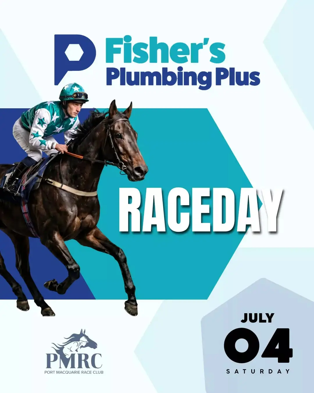 The countdown is on for Fisher’s Plumbing Plus Race Day! Join us on Saturday 4th July for an exciting day of racing, hospitality and entertainment at PMRC. 

👉 Buy Tickets Today!
Link in comments.