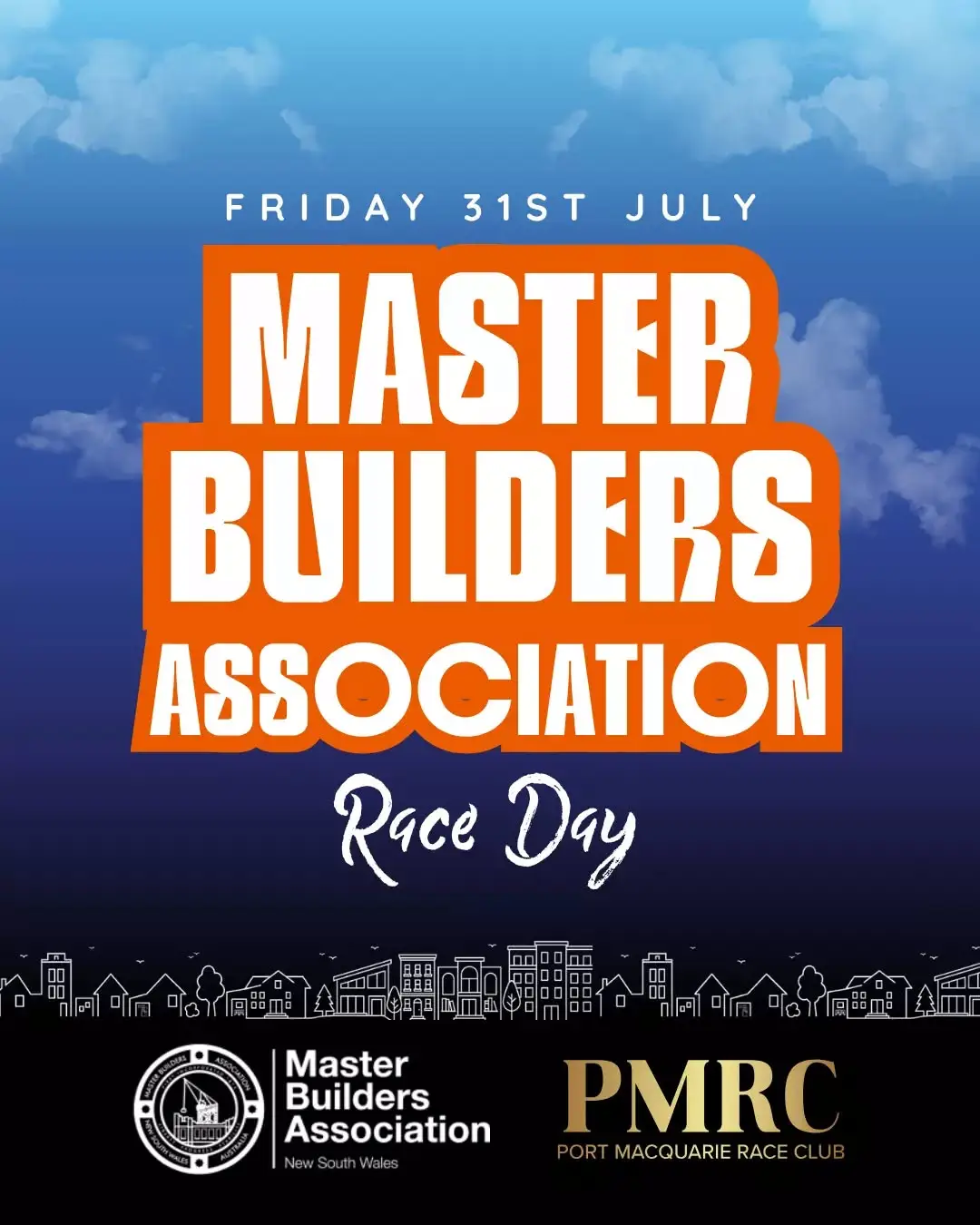 🏇 RACE DAY HAS ARRIVED

Join us tomorrow for the Master Builders Association Race Day at Port Macquarie Race Club.

Enjoy an afternoon of racing, food, beverages and trackside atmosphere as we continue the countdown to the Carlton Dry 3.5 Port Macquarie Cup.

We will see you trackside.

Ticket in first comment.